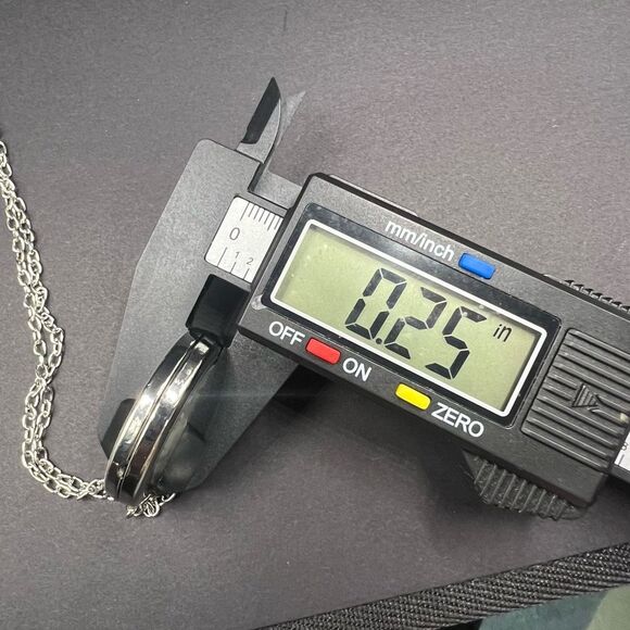 Herkimer Petroleum Quartz Crystal UV Reactive Round Pendant Locket Necklace (3)‎ - Picture 6 of 8